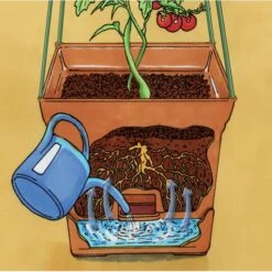 Plantentoren Maxitom Met Waterreservoir - Terracotta -Buitentuinwinkel 1677510668 5 600