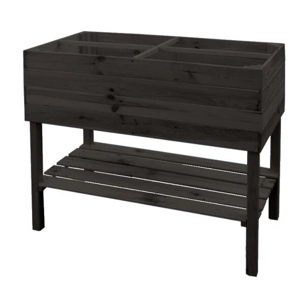 Kweekbak Verhoogd - Antraciet Grijs 100 × 50 × 80 Cm 3 Kweekbak Verhoogd - Antraciet Grijs 100 × 50 × 80 Cm