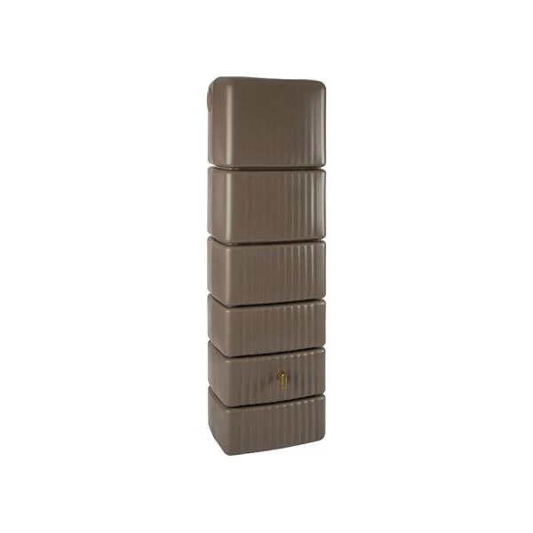 Regenton Muurmodel Slim 650 Liter + Kraan - Taupe 3 Regenton Muurmodel Slim 650 Liter + Kraan - Taupe
