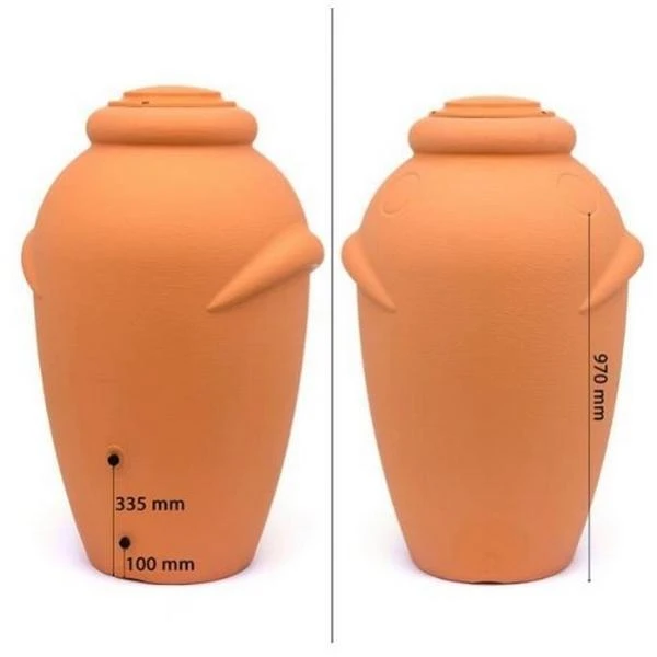 Regenton Terracotta - 360 Liter 6 Regenton Terracotta - 360 Liter - Afbeelding 4