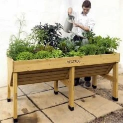 Vegtrug Verhoogde Kweektafel - 180 × 76 × 80 Cm -Buitentuinwinkel vegtrug 180 cm 1484054920 3 600