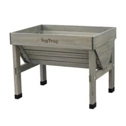 Vegtrug Verhoogde Kweektafel Grijs - 100 × 80 × 80 Cm -Buitentuinwinkel vegtrug grijs 1 m 1517220145 1 600