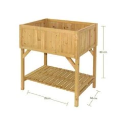 Verhoogde Kweektafel Vegtrug - Naturel -Buitentuinwinkel verhoogde kweektafel vegtrug 1625036381 3 600